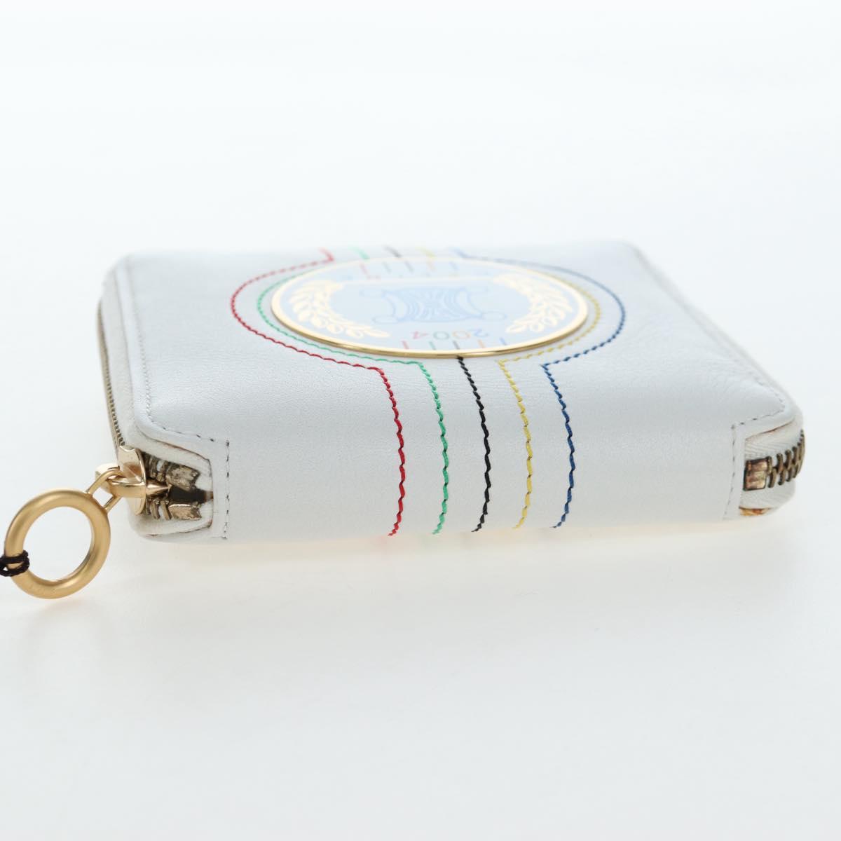 CELINE 2004 Athens Olympics Limited Edition Bifold Wallet Leather Auth bs37161V