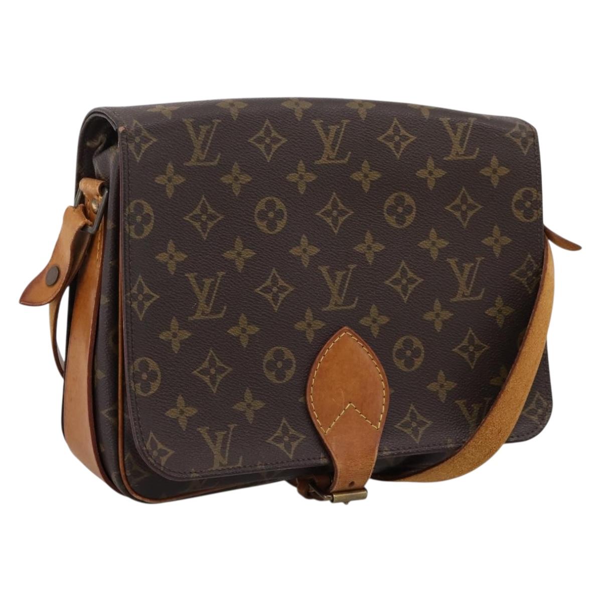 LOUIS VUITTON Monogram Cartouchiere GM Shoulder Bag M51252 LV Auth bs37170