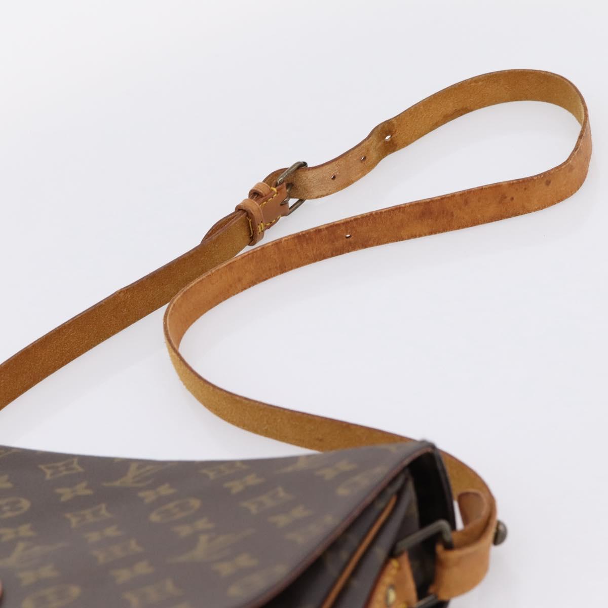 LOUIS VUITTON Monogram Cartouchiere GM Shoulder Bag M51252 LV Auth bs37170