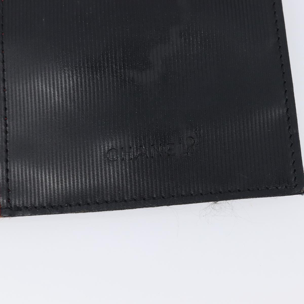 CHANEL Travel Line Long Wallet Canvas Black CC Auth bs37172