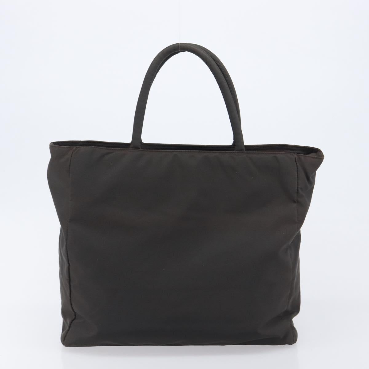 PRADA Tote Bag Nylon 4 Set Khaki Black Brown Auth bs37180