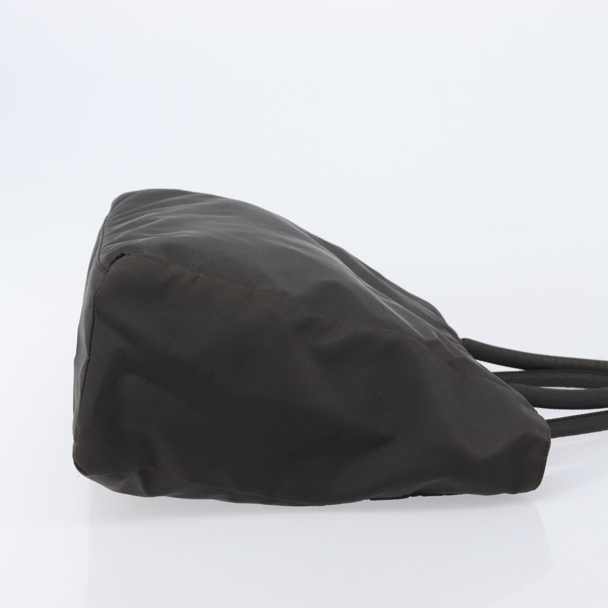 PRADA Tote Bag Nylon 4 Set Khaki Black Brown Auth bs37180
