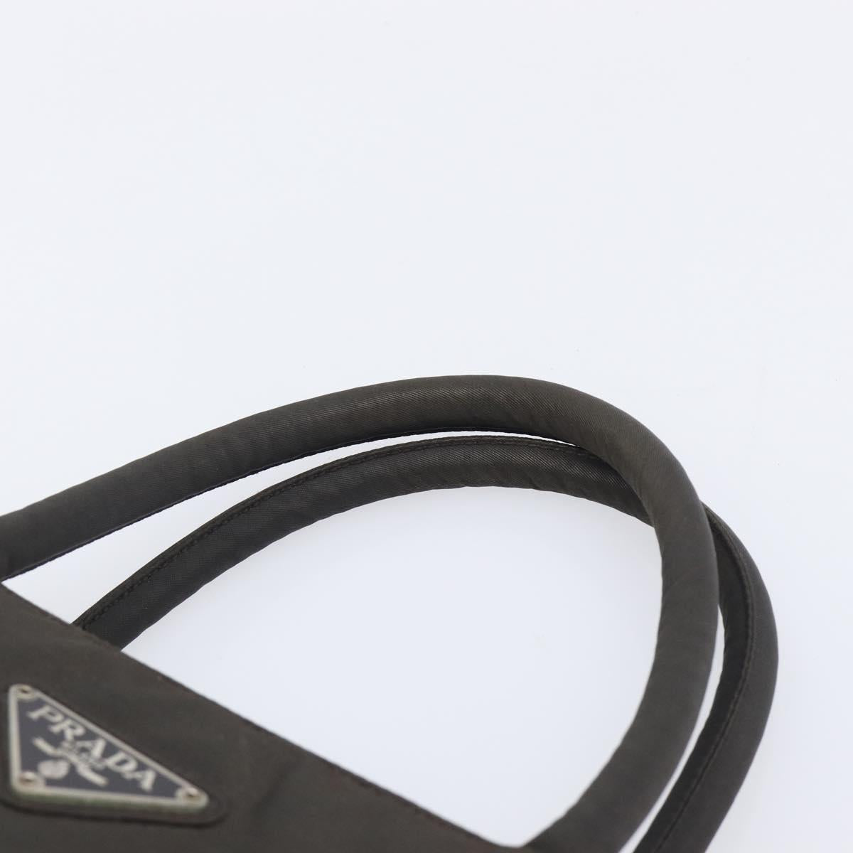 PRADA Tote Bag Nylon 4 Set Khaki Black Brown Auth bs37180