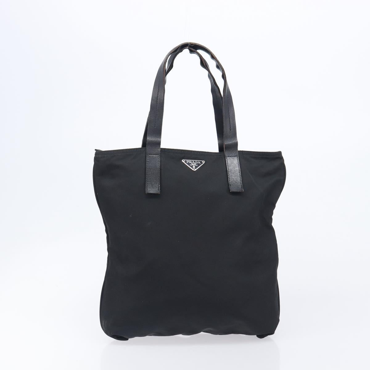 PRADA Tote Bag Nylon 4 Set Khaki Black Brown Auth bs37180