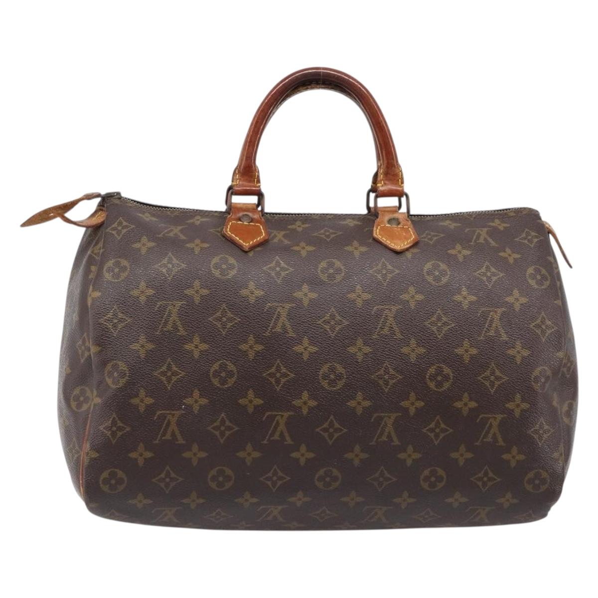 LOUIS VUITTON Monogram Speedy 35 Hand Bag M41524 LV Auth bs37191