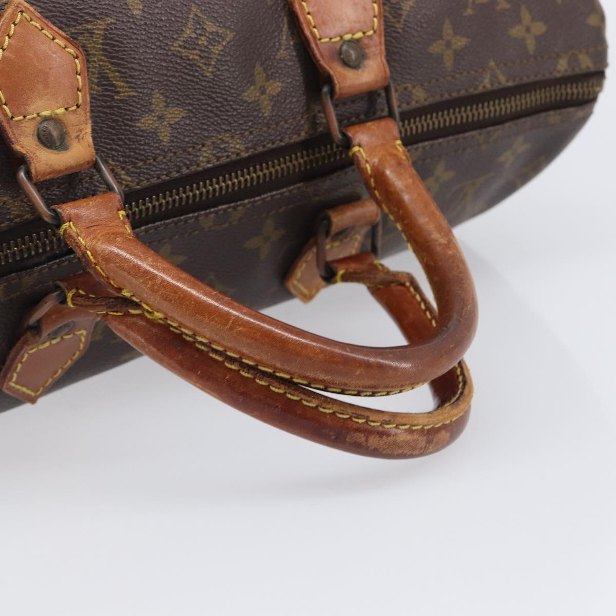 LOUIS VUITTON Monogram Speedy 35 Hand Bag M41524 LV Auth bs37191