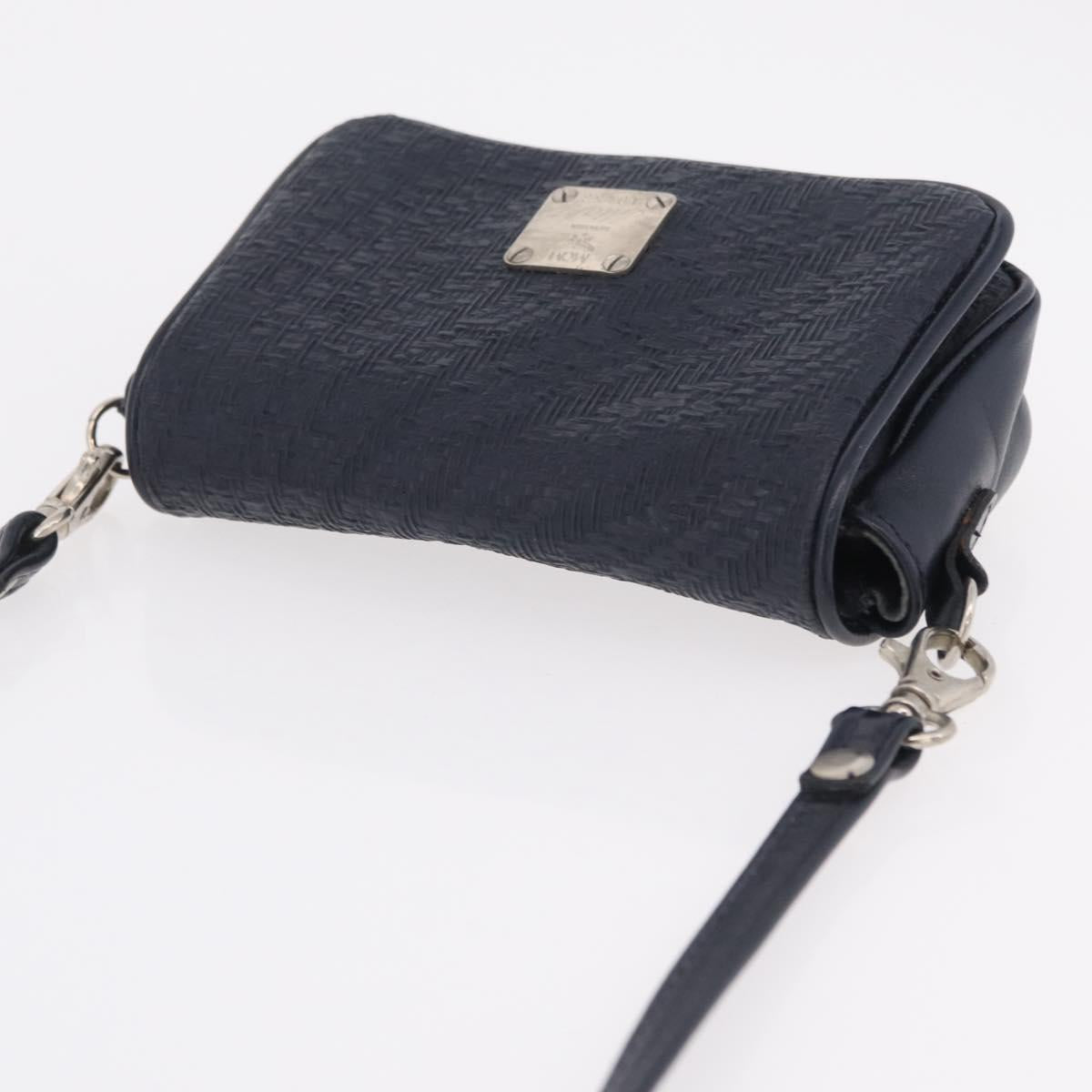 MCM Shoulder Bag PVC Navy Auth bs37199