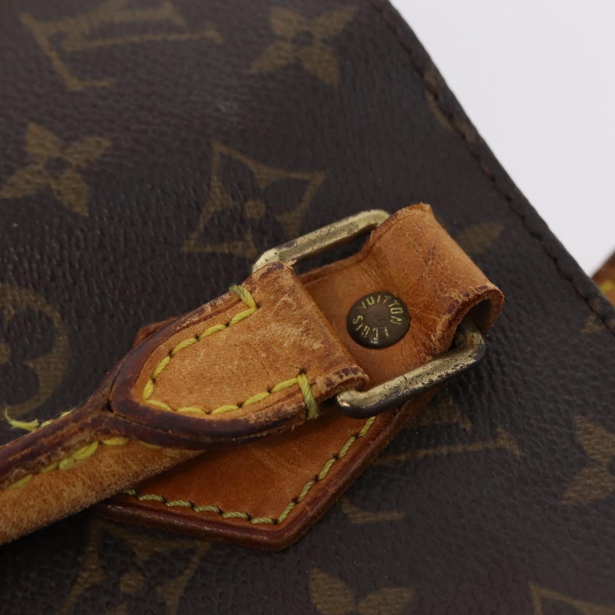 LOUIS VUITTON Monogram Sac Plat Hand Bag M51140 LV Auth bs37205