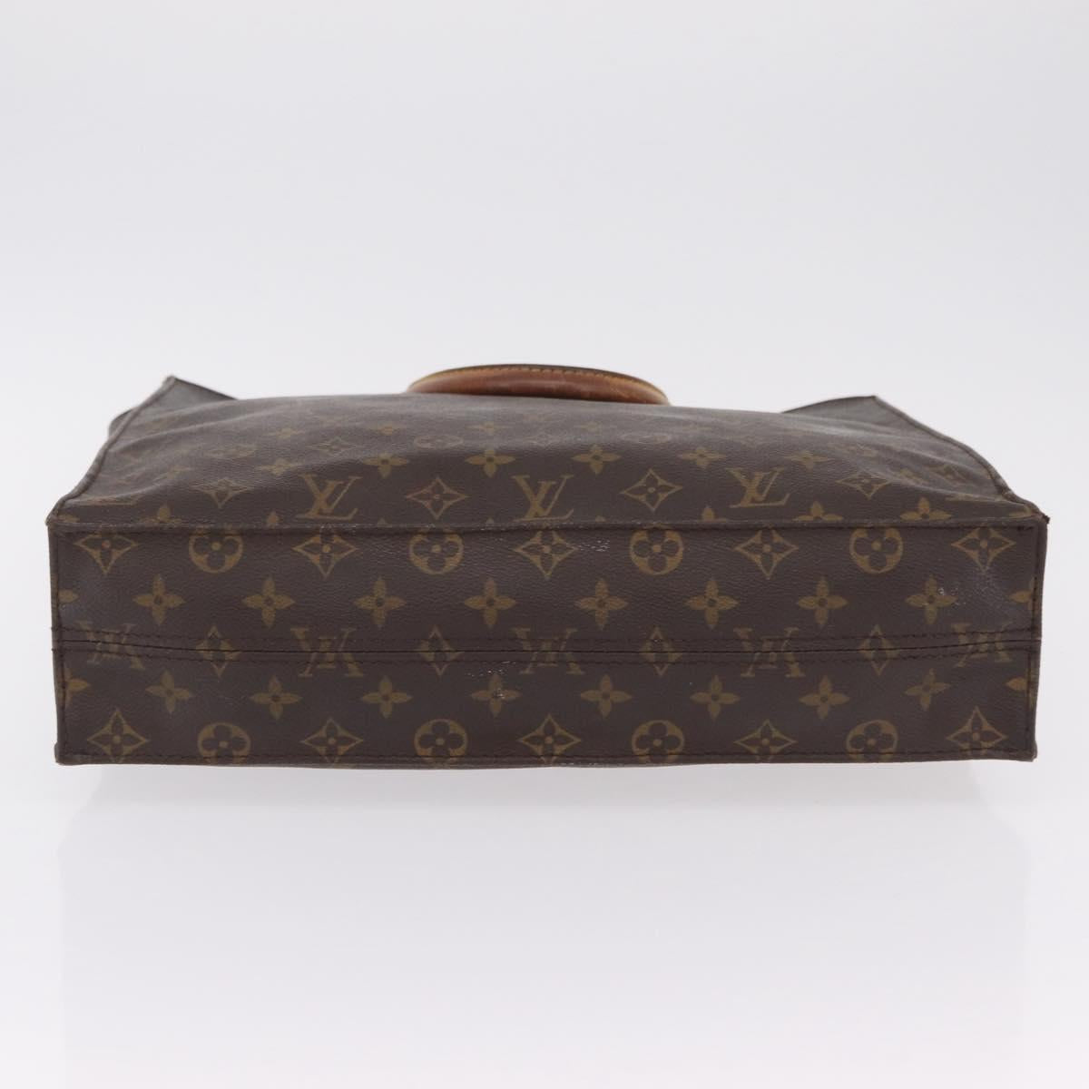 LOUIS VUITTON Monogram Sac Plat Hand Bag M51140 LV Auth bs37205