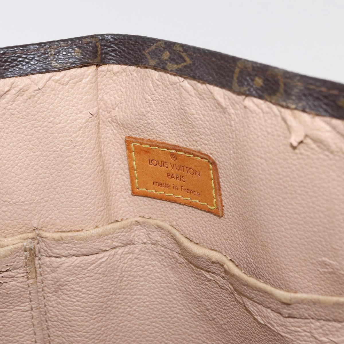 LOUIS VUITTON Monogram Sac Plat Hand Bag M51140 LV Auth bs37205