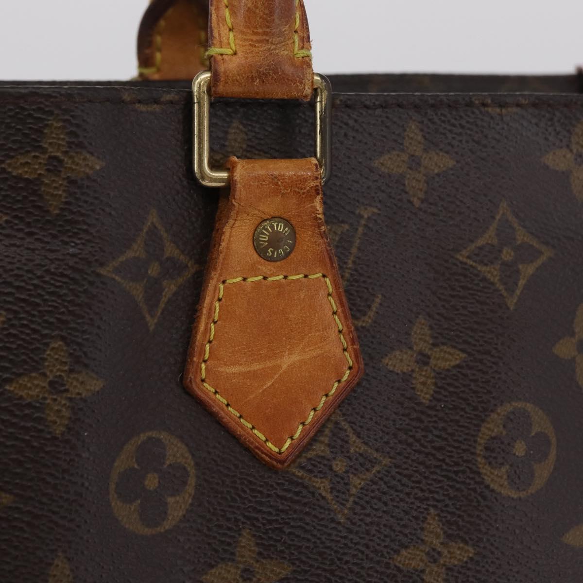 LOUIS VUITTON Monogram Sac Plat Hand Bag M51140 LV Auth bs37205