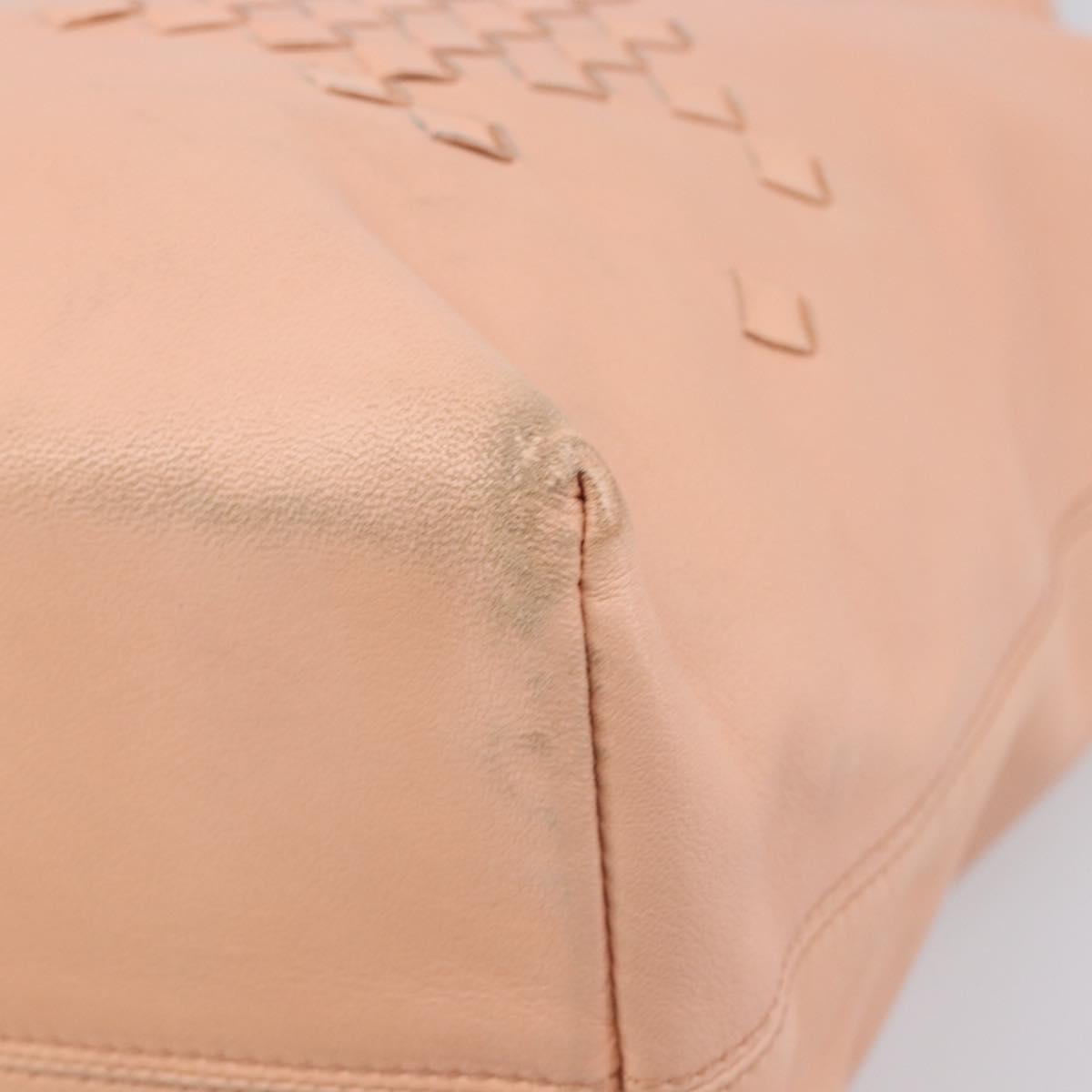 BOTTEGA VENETA INTRECCIATO Hand Bag Leather Pink 131673 Auth bs37220