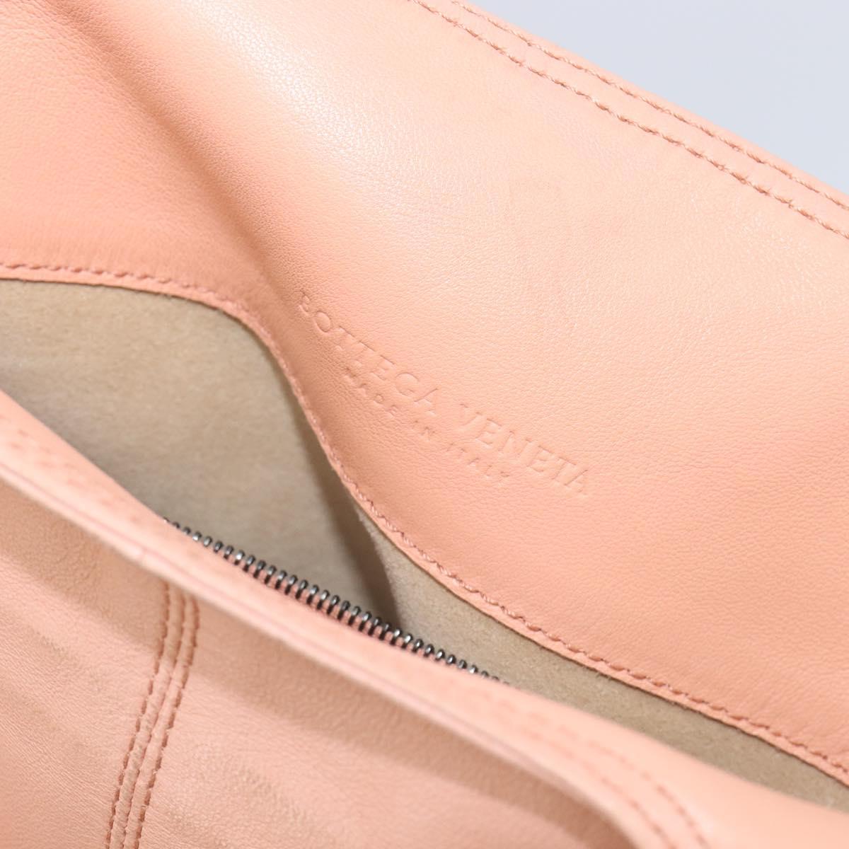BOTTEGA VENETA INTRECCIATO Hand Bag Leather Pink 131673 Auth bs37220