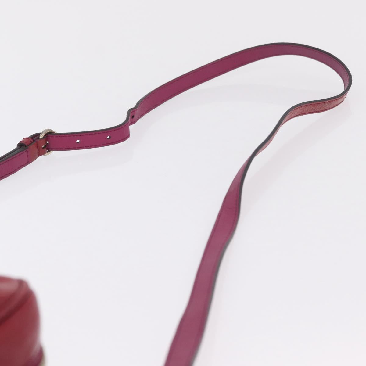 GUCCI Shoulder Bag Patent leather Pink Gold 308364 Auth bs37224