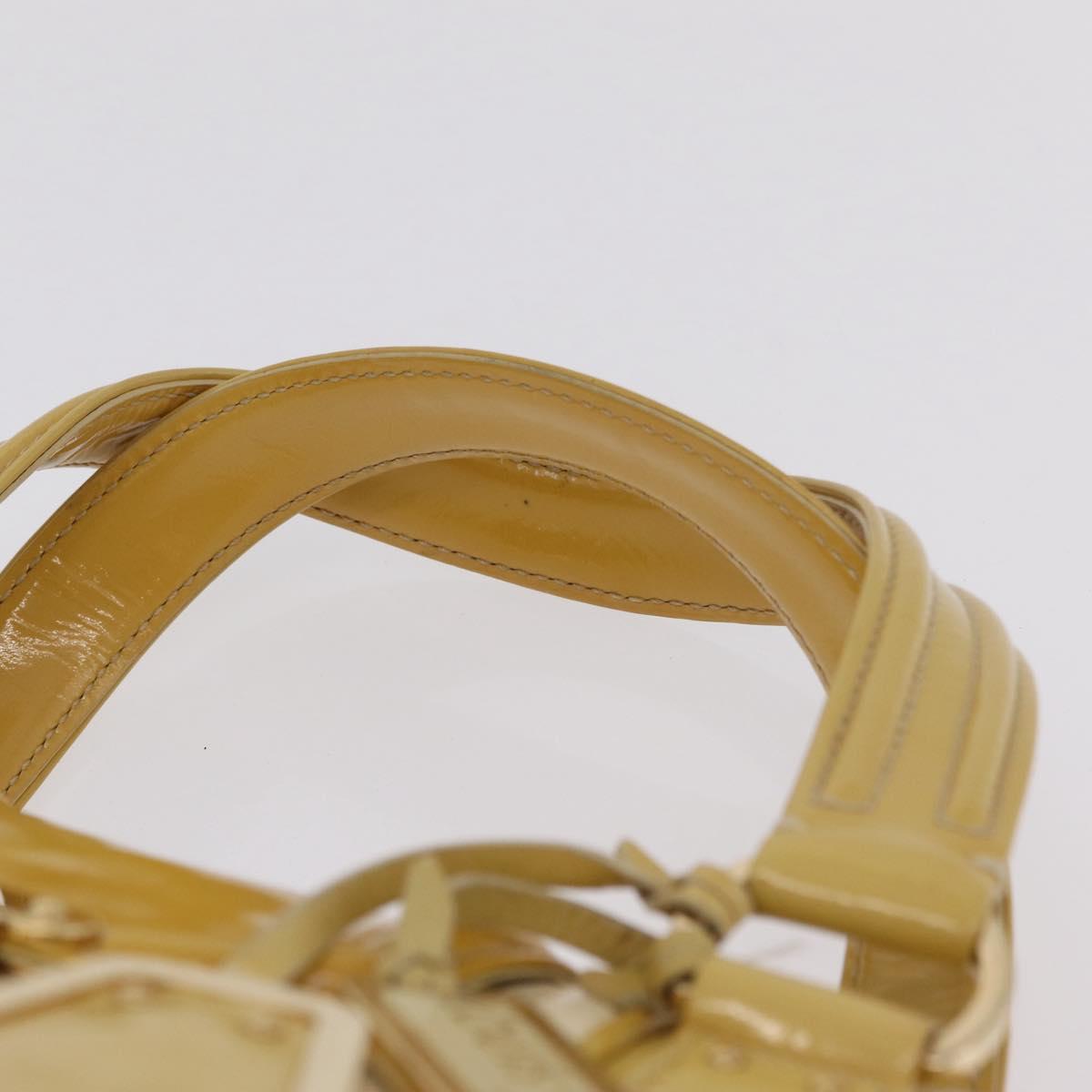 LOUIS VUITTON Cruise line Sac Bicolor Hand Bag Enamel Yellow M92547 Auth bs37225