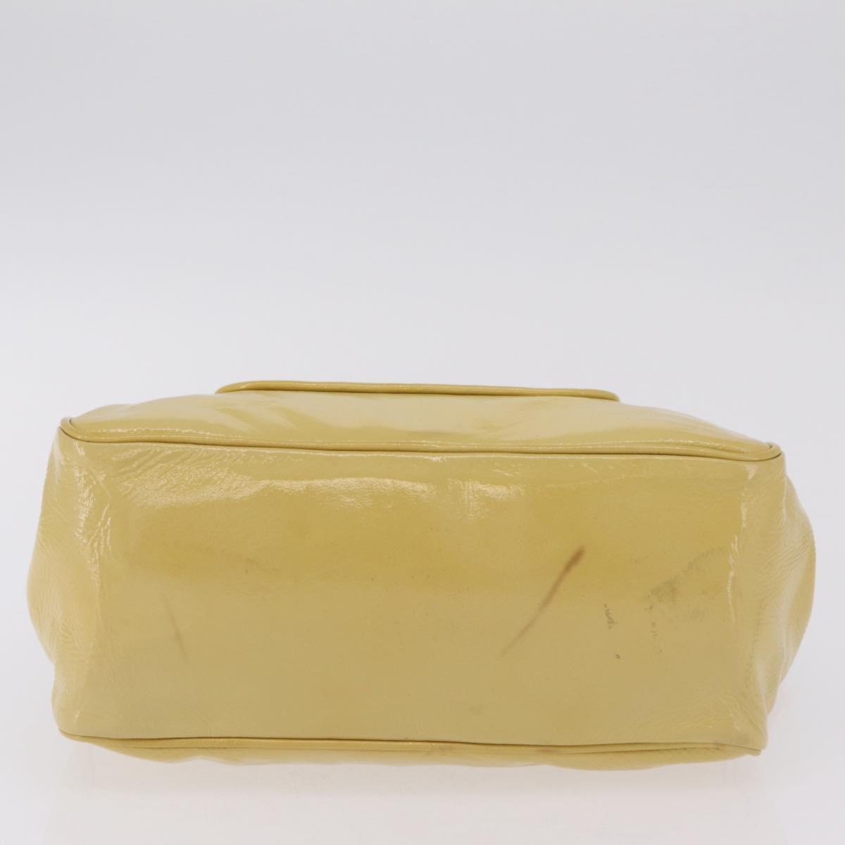 LOUIS VUITTON Cruise line Sac Bicolor Hand Bag Enamel Yellow M92547 Auth bs37225