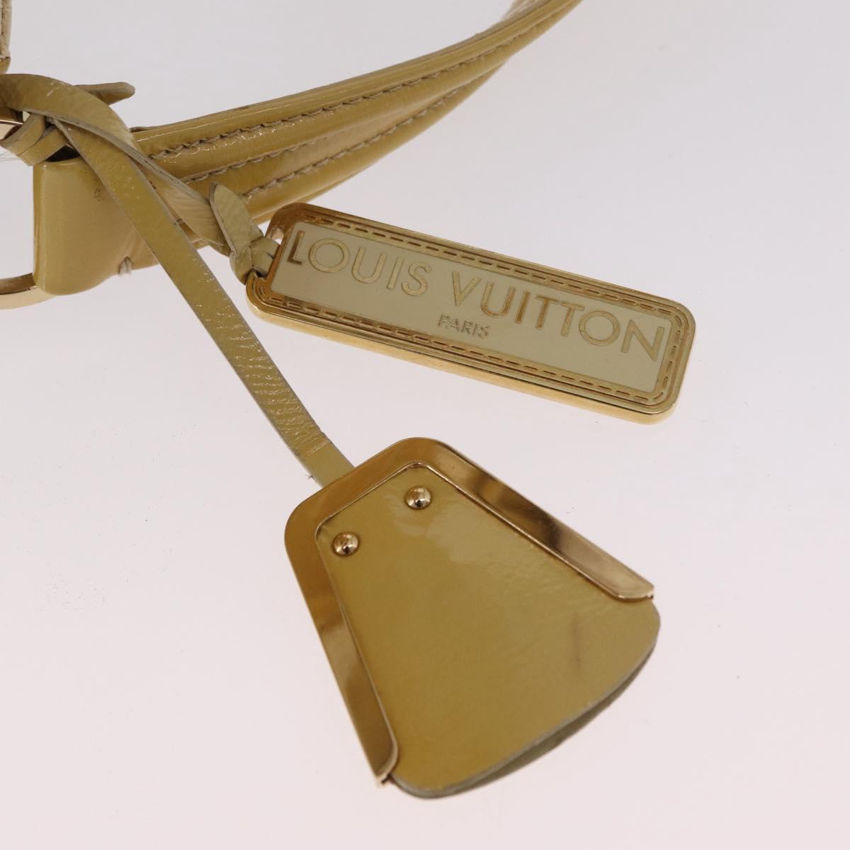 LOUIS VUITTON Cruise line Sac Bicolor Hand Bag Enamel Yellow M92547 Auth bs37225