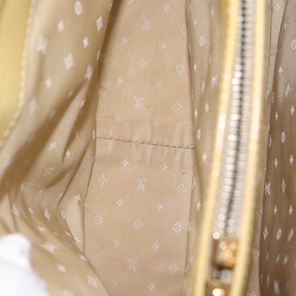 LOUIS VUITTON Cruise line Sac Bicolor Hand Bag Enamel Yellow M92547 Auth bs37225