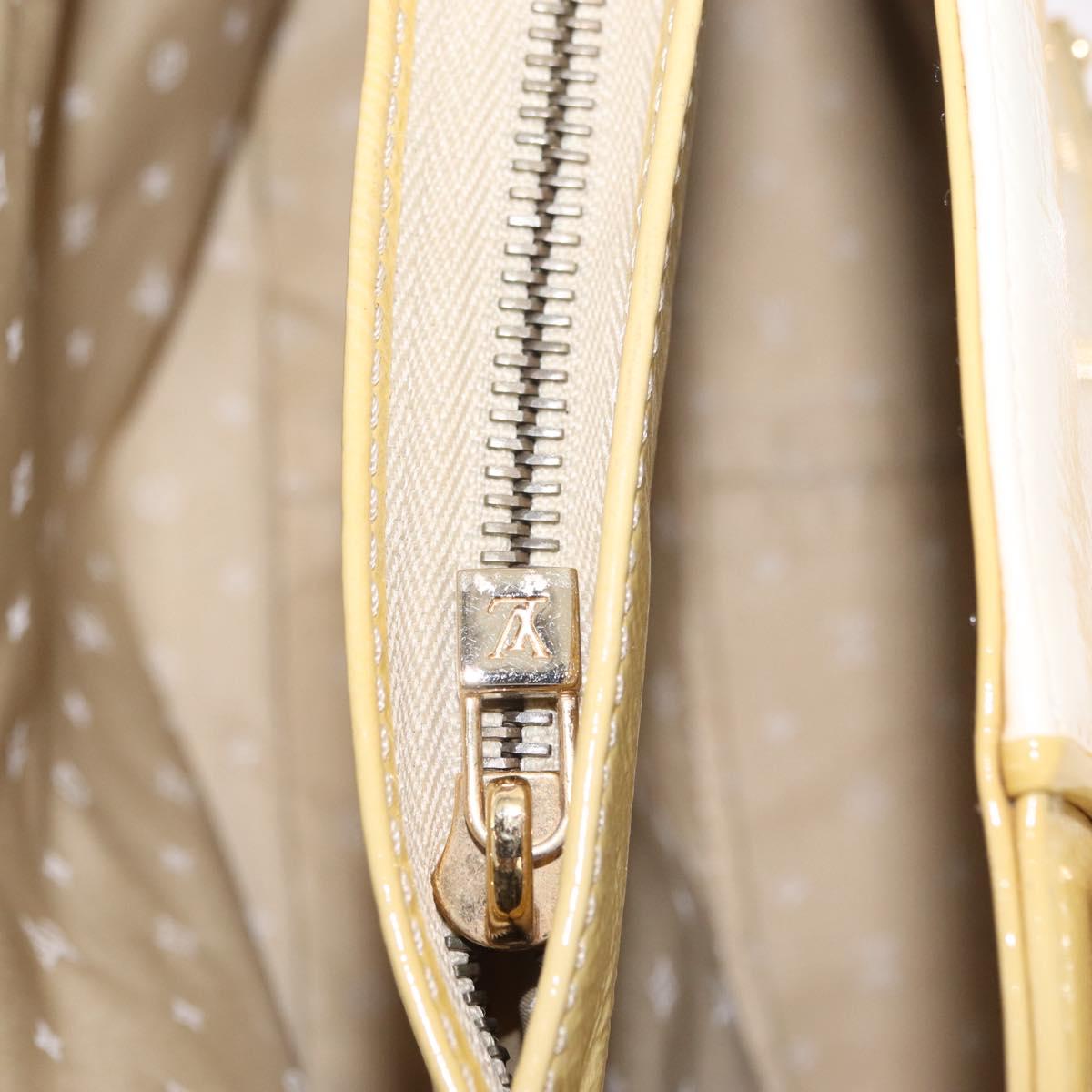 LOUIS VUITTON Cruise line Sac Bicolor Hand Bag Enamel Yellow M92547 Auth bs37225