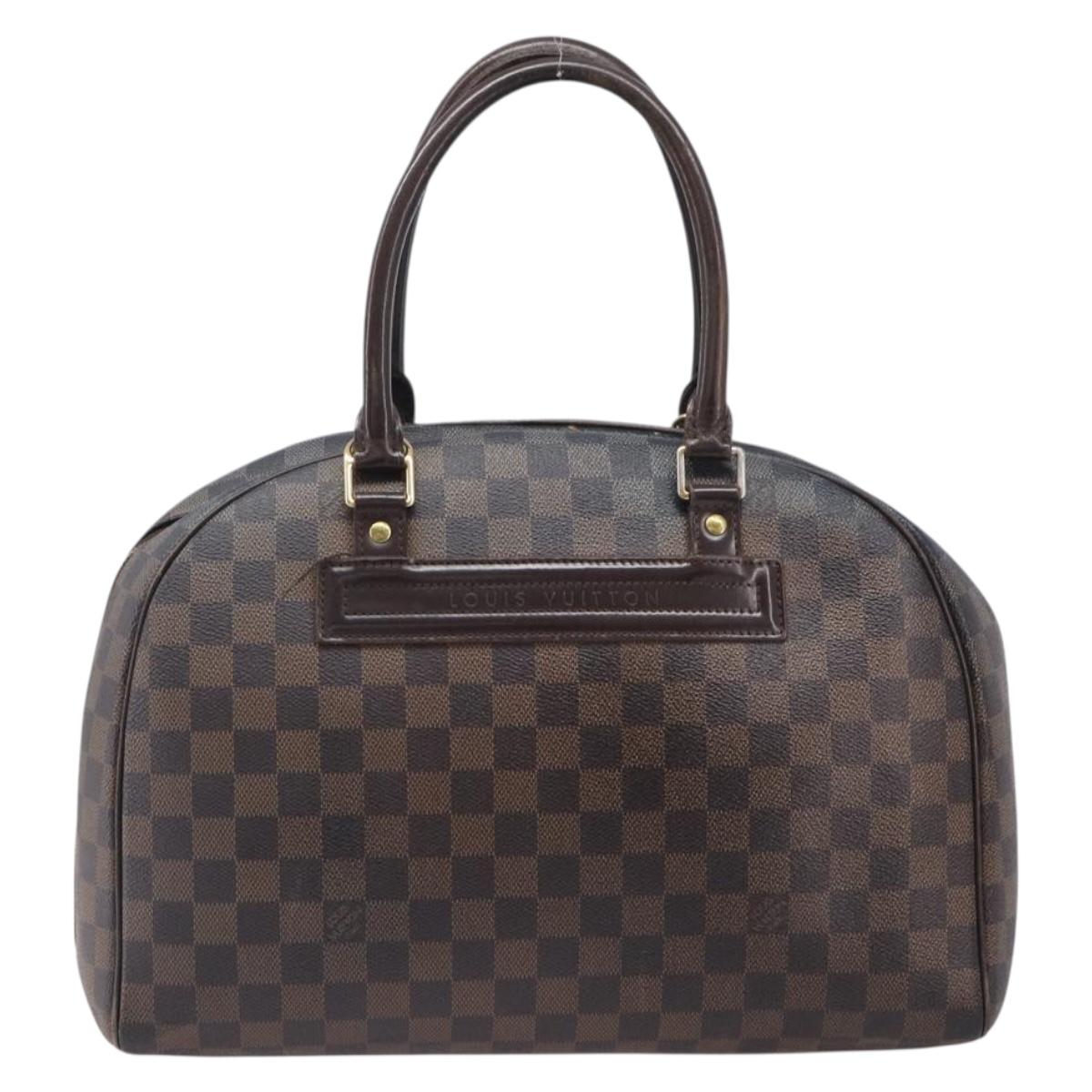 LOUIS VUITTON Damier Ebene Nolita Hand Bag N41455 LV Auth bs37226