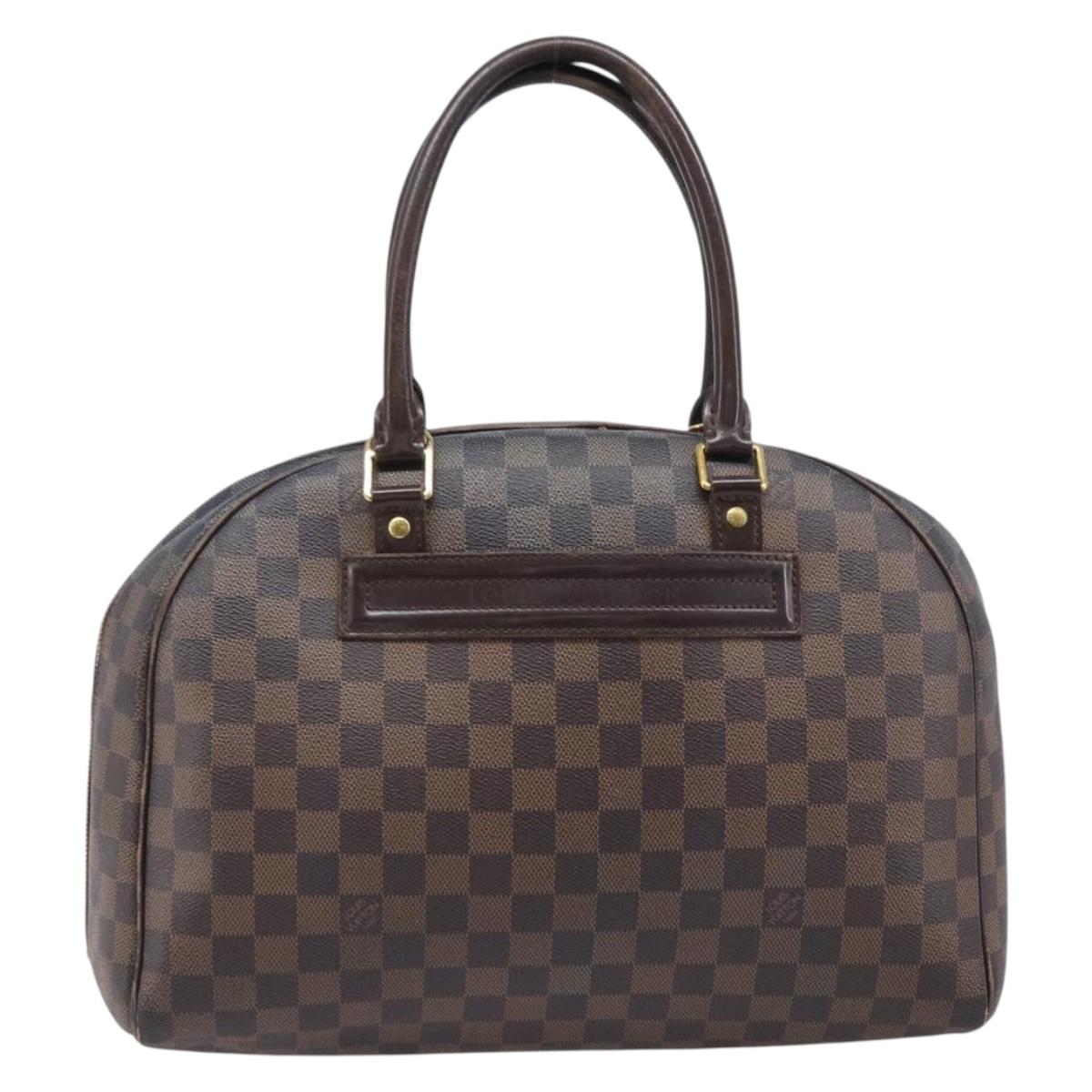 LOUIS VUITTON Damier Ebene Nolita Hand Bag N41455 LV Auth bs37226