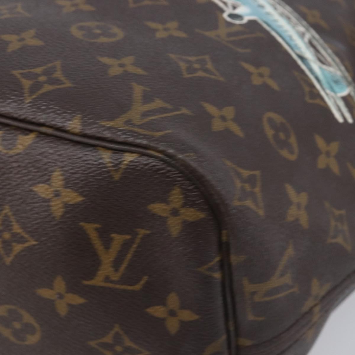 LOUIS VUITTON Monogram My LV World Tour Neverfull MM Tote Bag LV Auth bs37245