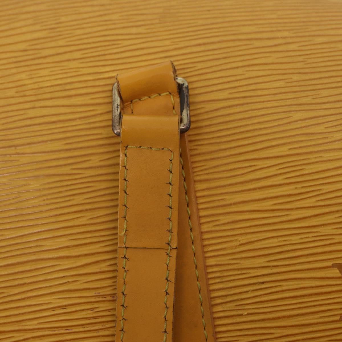 LOUIS VUITTON Epi Soufflot Hand Bag Yellow M52229 LV Auth bs37246