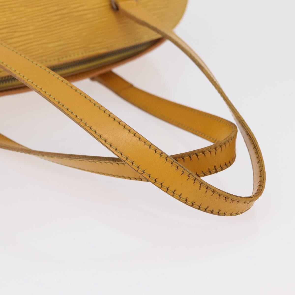 LOUIS VUITTON Epi Soufflot Hand Bag Yellow M52229 LV Auth bs37246
