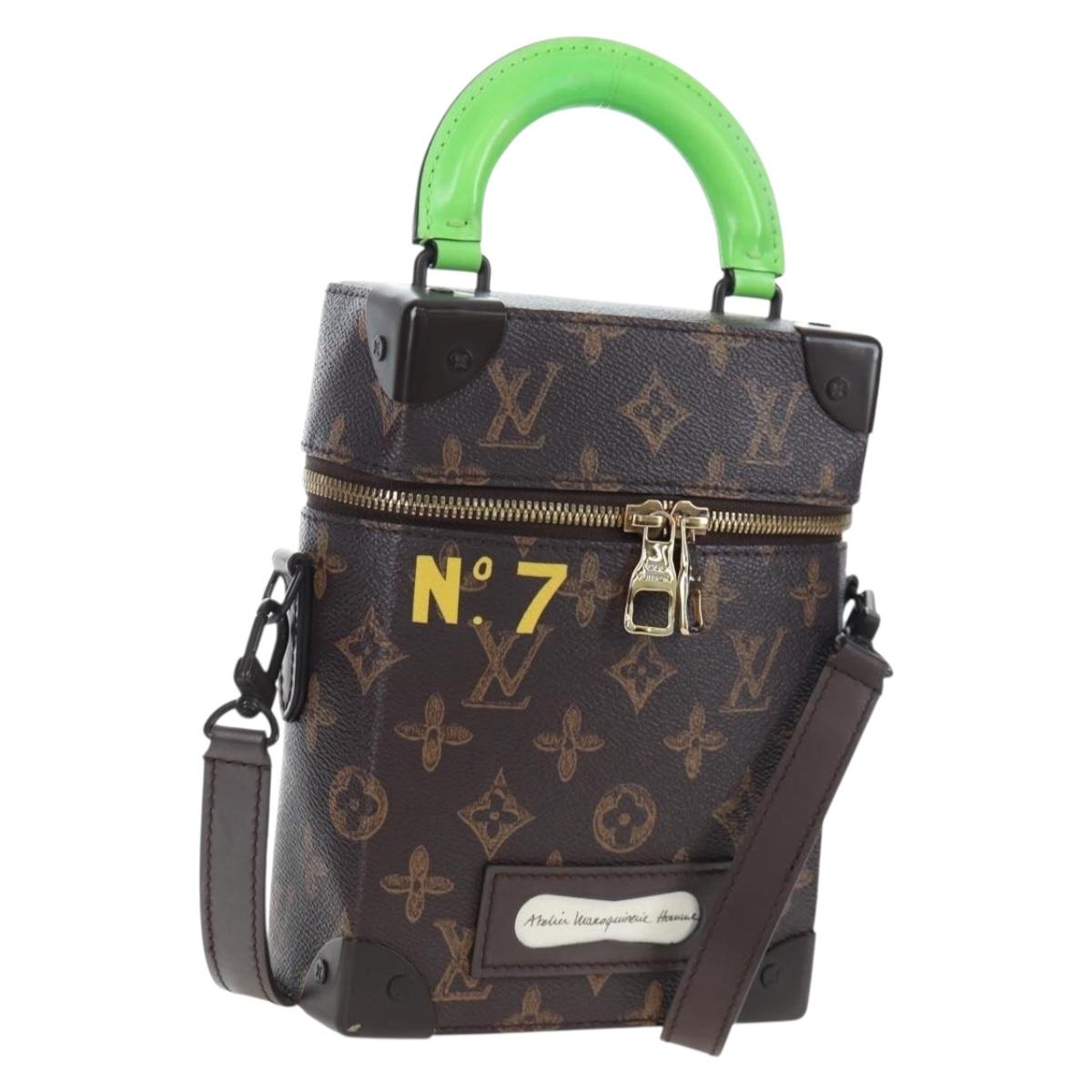 LOUIS VUITTON Monogram Vertical Box Trunk Shoulder Bag M59664 LV Auth bs37247