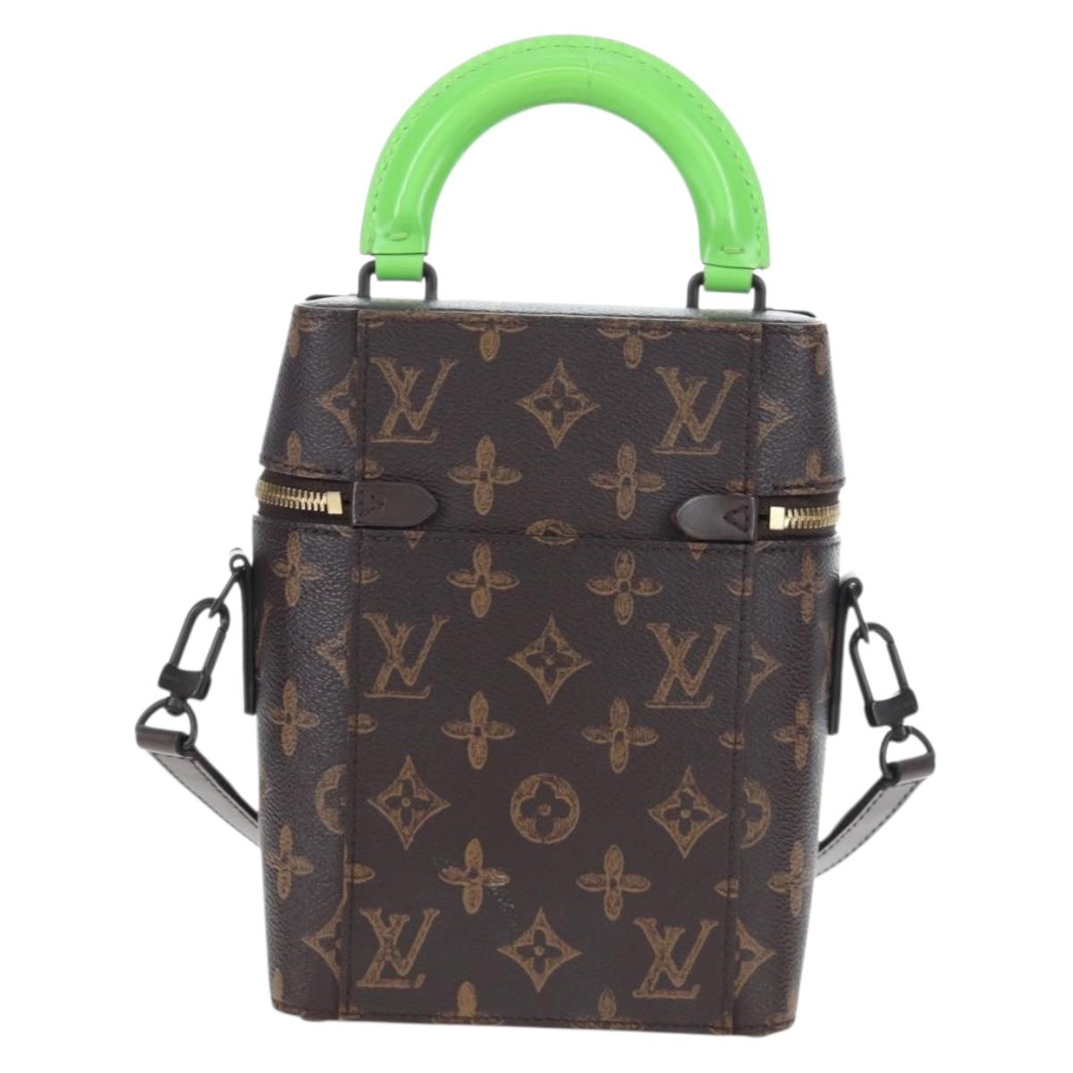 LOUIS VUITTON Monogram Vertical Box Trunk Shoulder Bag M59664 LV Auth bs37247
