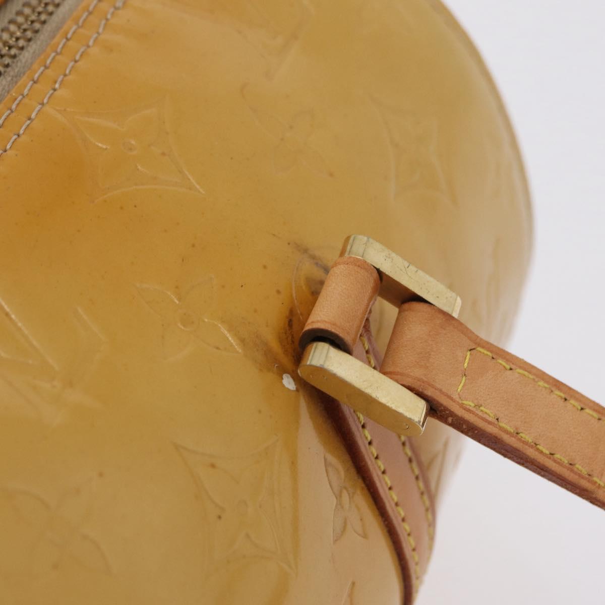 LOUIS VUITTON Monogram Vernis Bedford Hand Bag Beige M91006 LV Auth bs37266