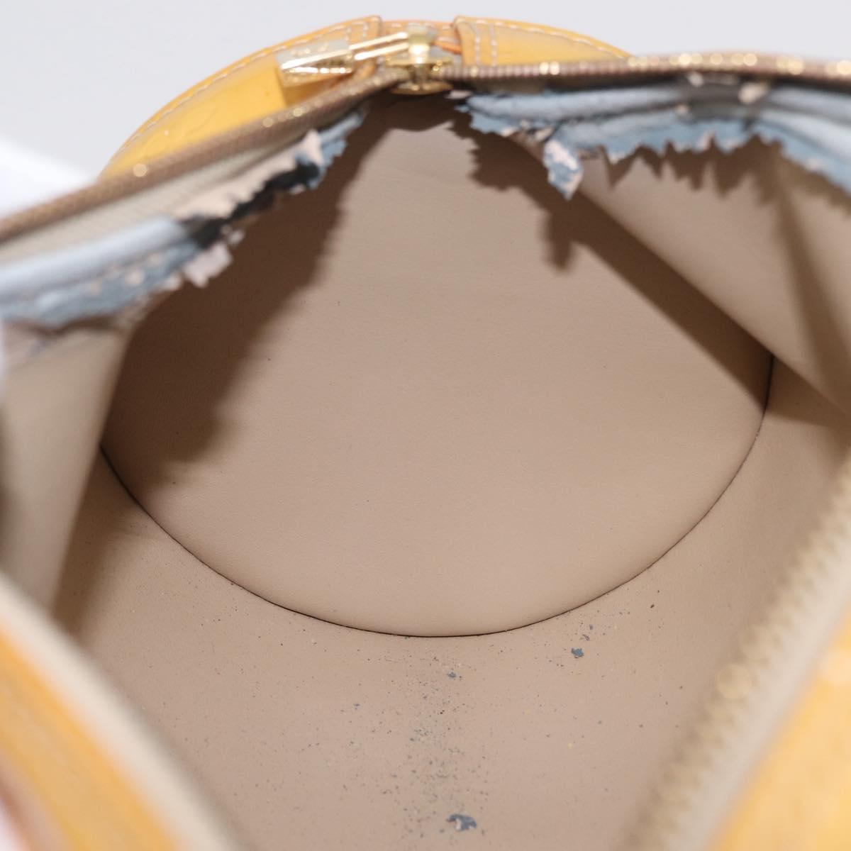 LOUIS VUITTON Monogram Vernis Bedford Hand Bag Beige M91006 LV Auth bs37266