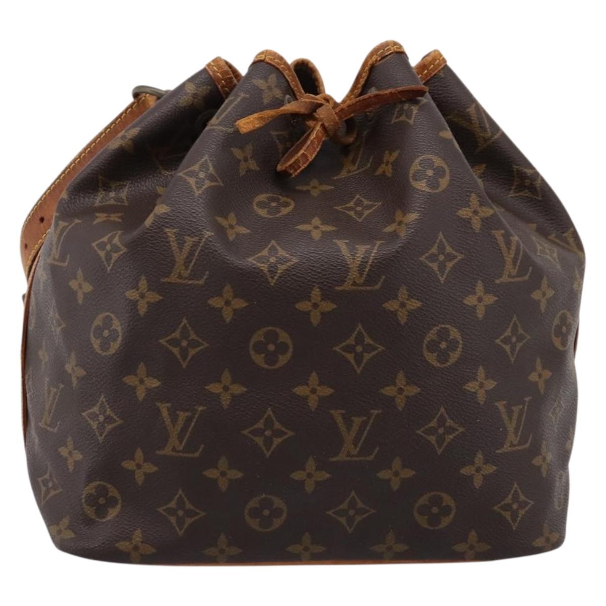 LOUIS VUITTON Monogram Petit Noe Shoulder Bag M42226 LV Auth bs37270