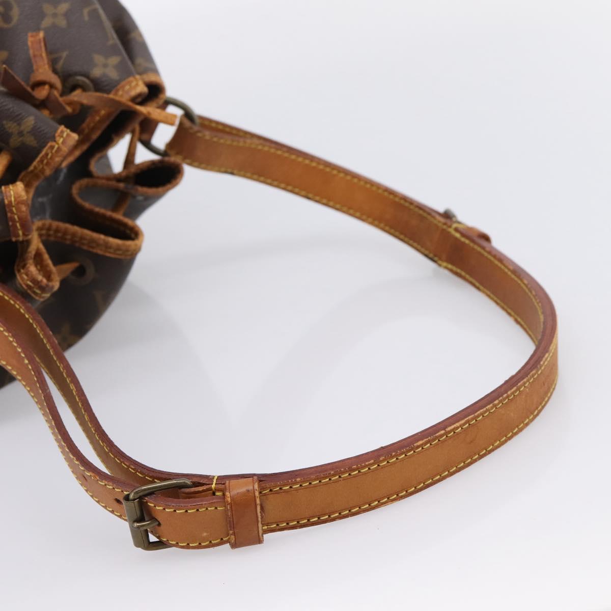 LOUIS VUITTON Monogram Petit Noe Shoulder Bag M42226 LV Auth bs37270