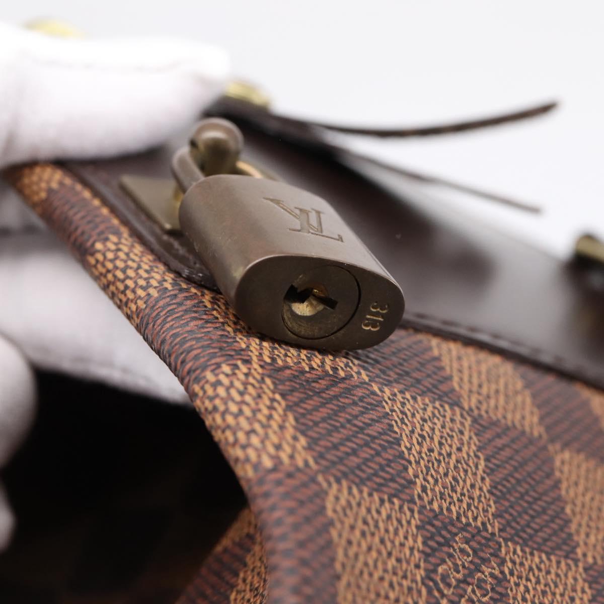 LOUIS VUITTON Damier Ebene Greenwich GM Boston Bag N41155 LV Auth bs37278A