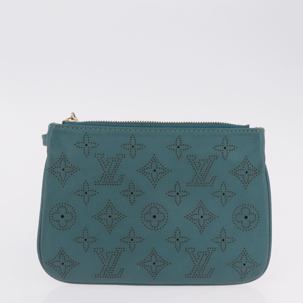LOUIS VUITTON Damier Azur Monogram Empreinte Monogram Mahina 3 Set Auth bs37286