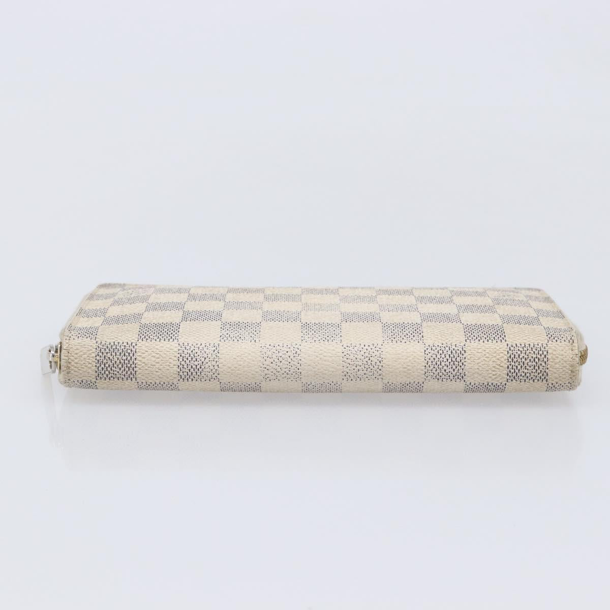 LOUIS VUITTON Damier Azur Monogram Empreinte Wallet 2 Set Ivory LV Auth bs37286