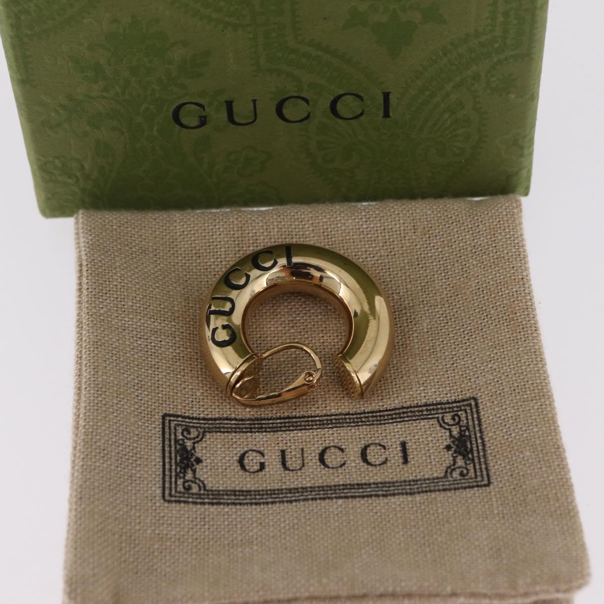GUCCI Earring metal Gold Tone Auth bs37288V