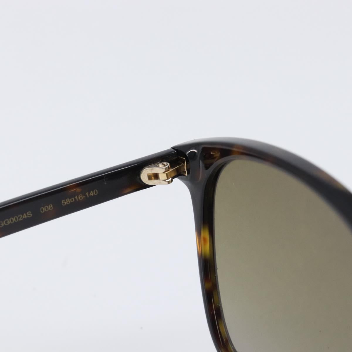 GUCCI Sunglasses plastic Dark Brown Auth bs37304