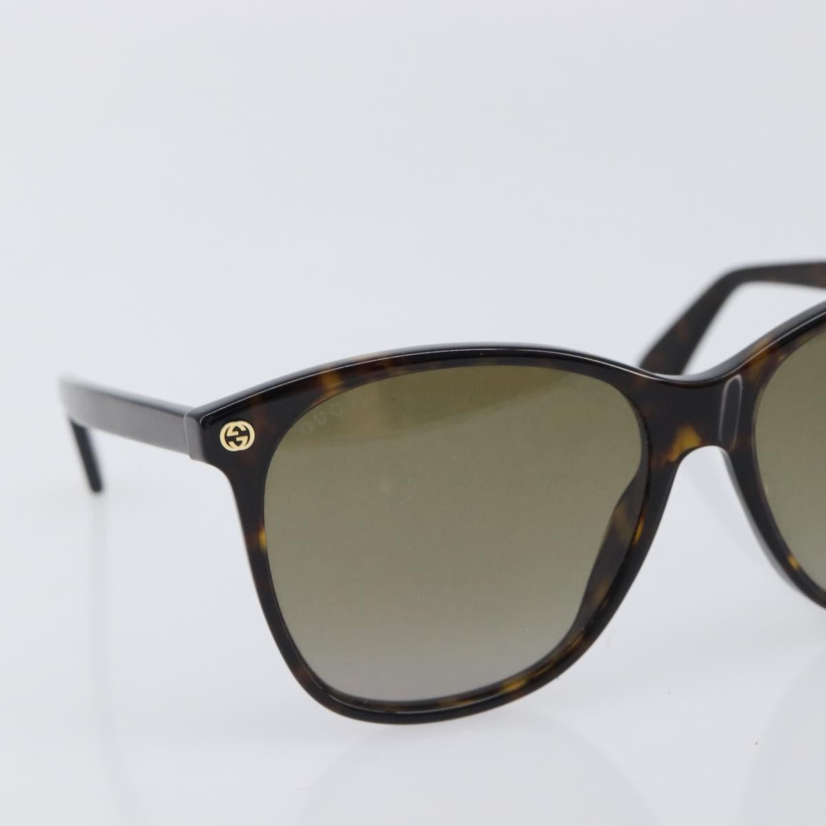 GUCCI Sunglasses plastic Dark Brown Auth bs37304