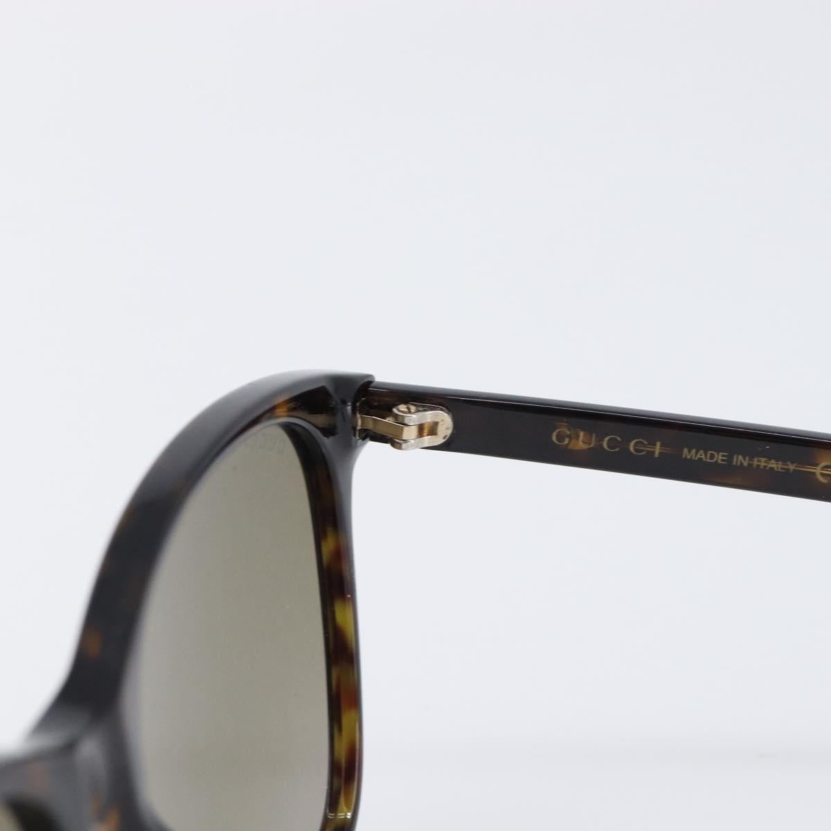 GUCCI Sunglasses plastic Dark Brown Auth bs37304