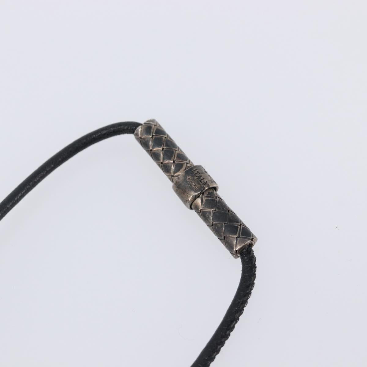 BOTTEGA VENETA Necklace Ag925 Silver Auth bs37305