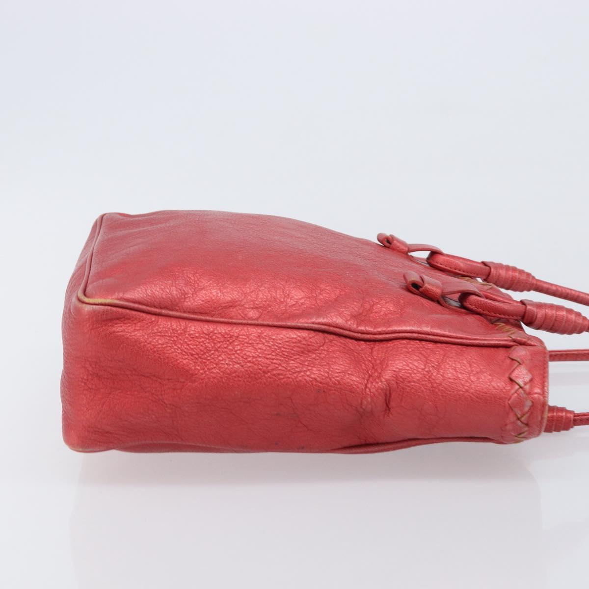 BOTTEGA VENETA INTRECCIATO Tote Bag Leather Pink 125032 Auth bs37320