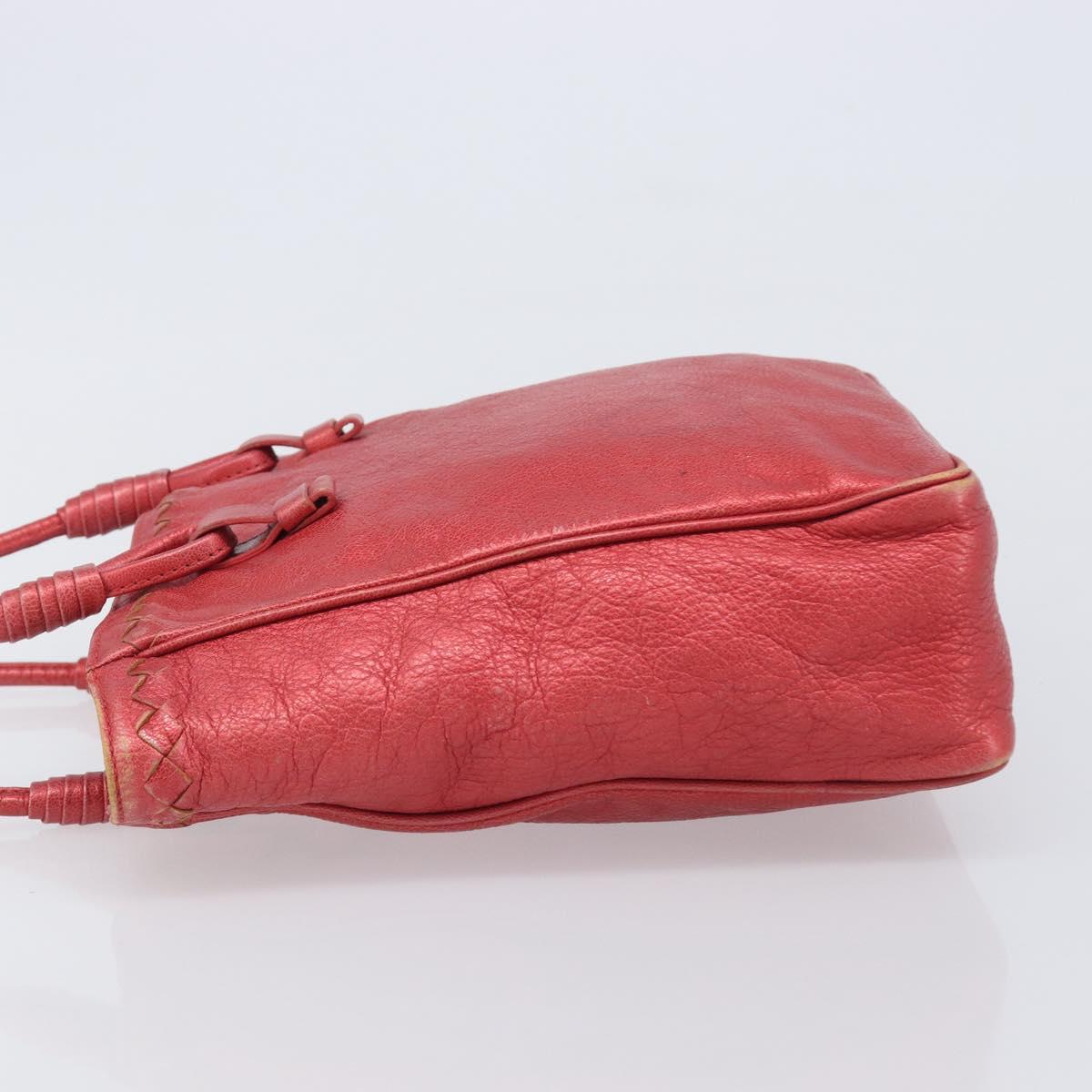BOTTEGA VENETA INTRECCIATO Tote Bag Leather Pink 125032 Auth bs37320