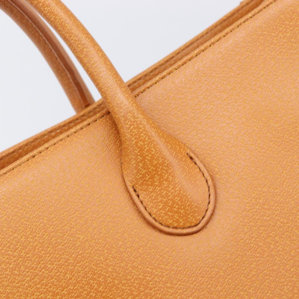 BALENCIAGA Tote Bag Leather Brown Silver Auth bs37325