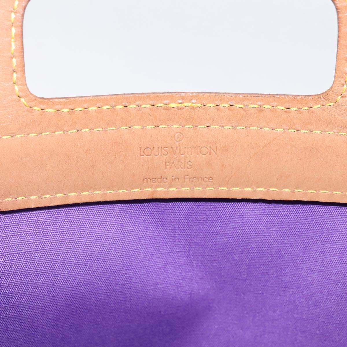 LOUIS VUITTON Monogram Vernis Stanton Tote Bag Purple Viole M91079 Auth bs37347