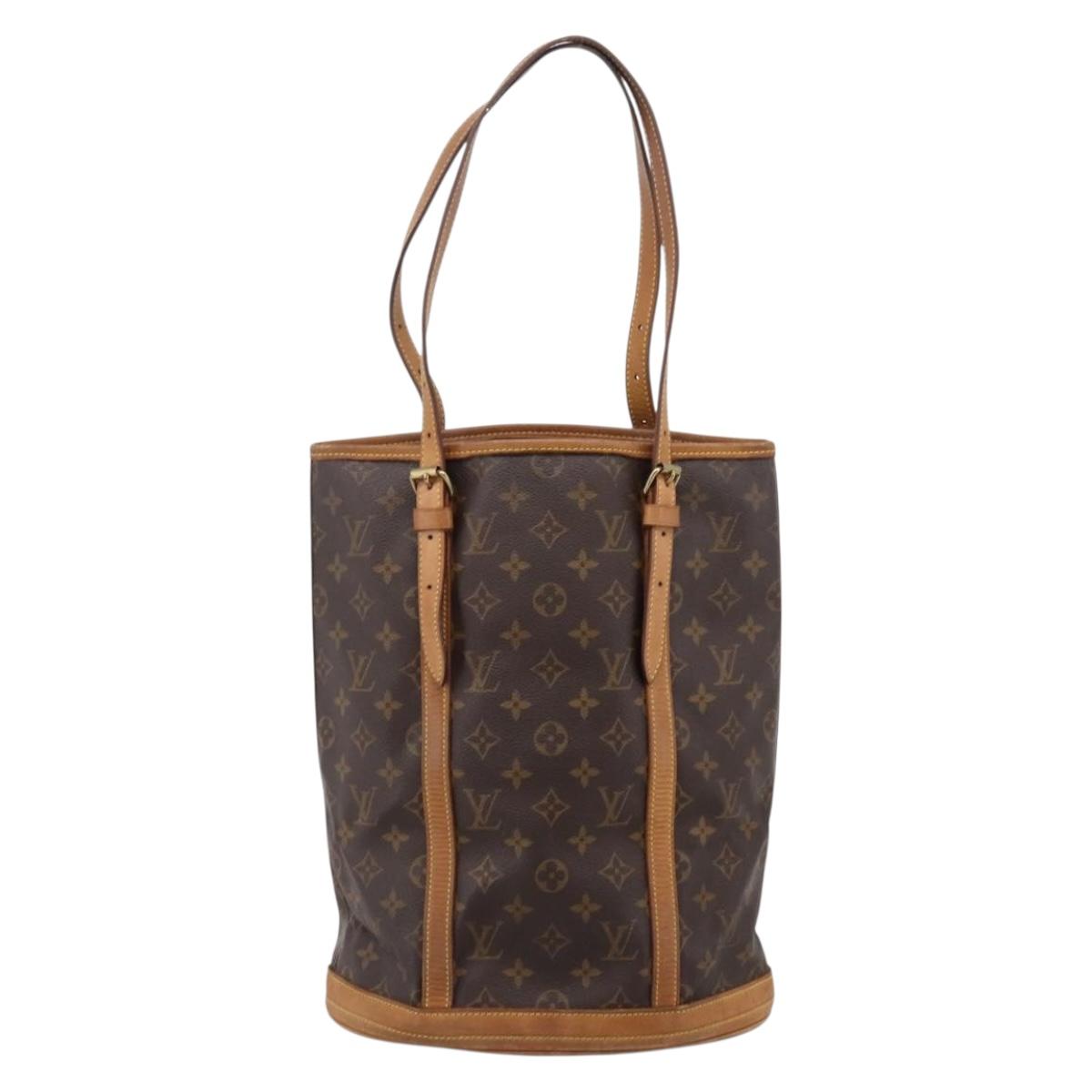 LOUIS VUITTON Monogram Bucket GM Shoulder Bag M42236 LV Auth bs37351