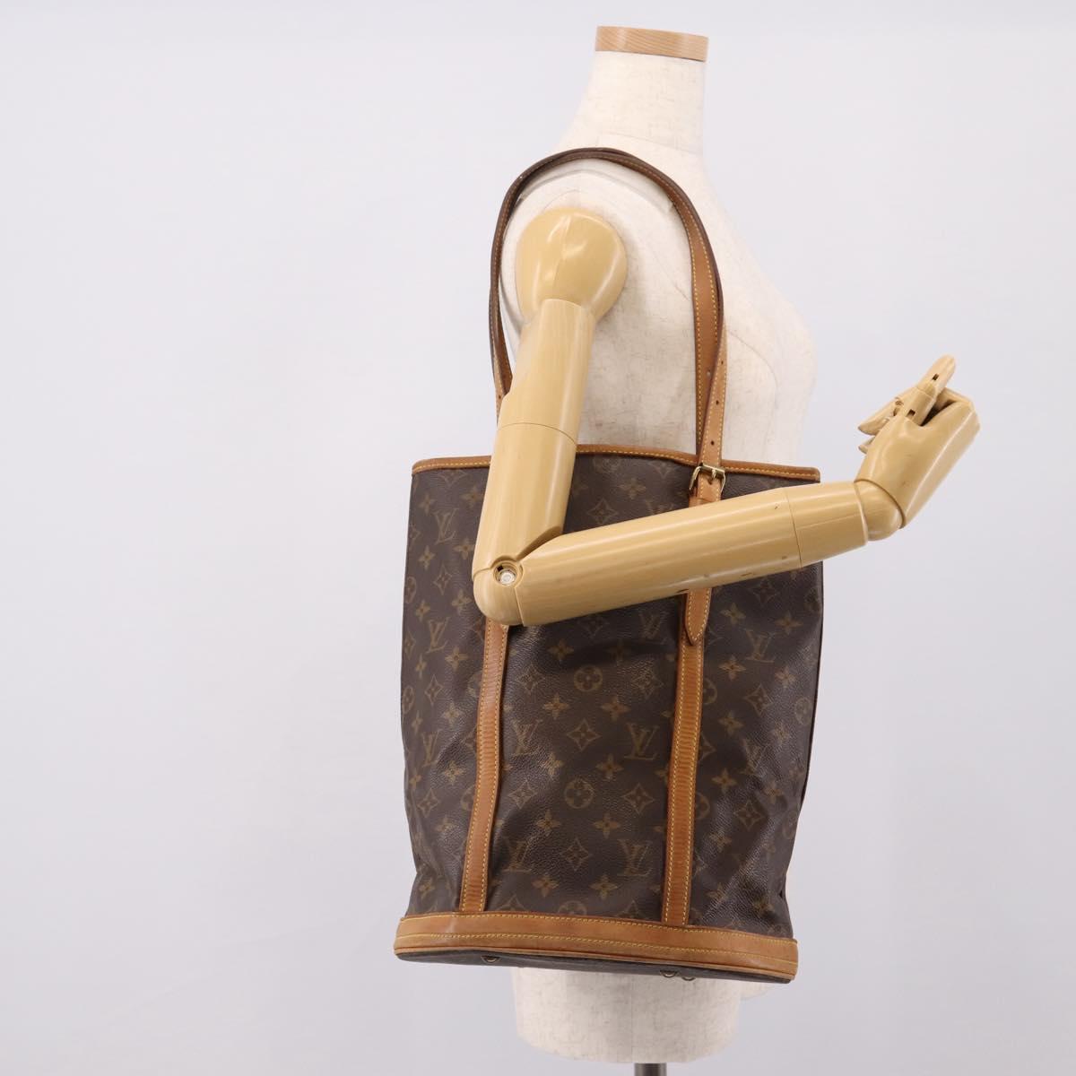 LOUIS VUITTON Monogram Bucket GM Shoulder Bag M42236 LV Auth bs37351