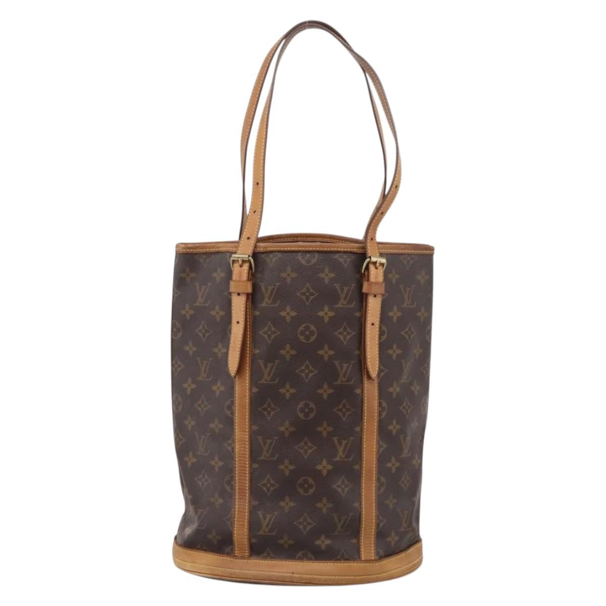 LOUIS VUITTON Monogram Bucket GM Shoulder Bag M42236 LV Auth bs37351