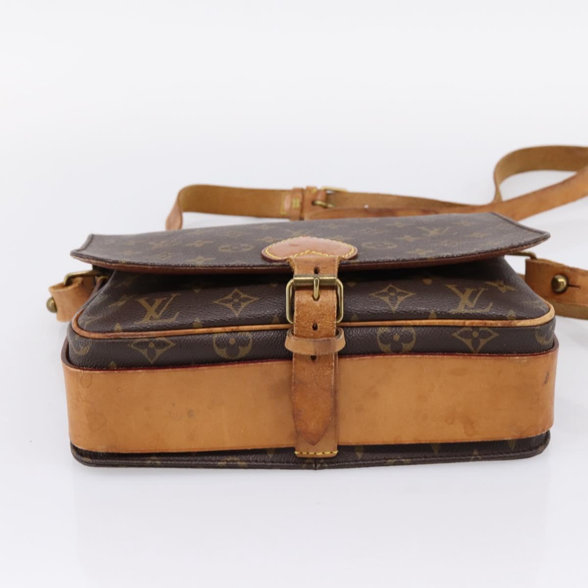 LOUIS VUITTON Monogram Cartouchiere GM Shoulder Bag M51252 LV Auth bs37364